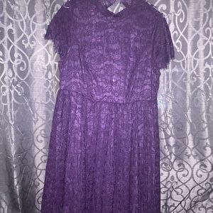 Torrid purple lace dress